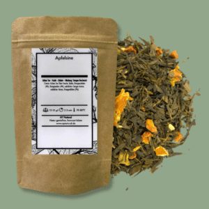 Apfelsine: Zitrus-Grünteemischung