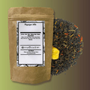 Flippiger Affe: Grüner Tee trifft Pu-Erh