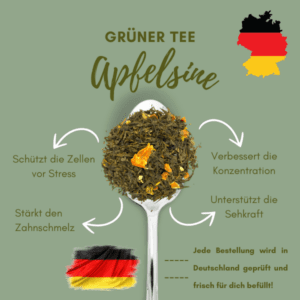 Apfelsine: Zitrus-Grünteemischung – Bild 5