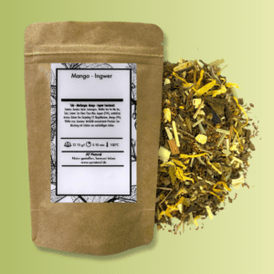 Mango-Ingwer: Rooibos mit Weißem und Grünem Tee – Bild 1