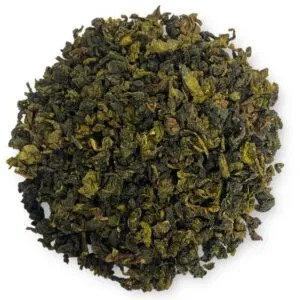 Loser Milky Oolong Tee von AY Natural auf weißem Hintergrund, Ansicht von oben