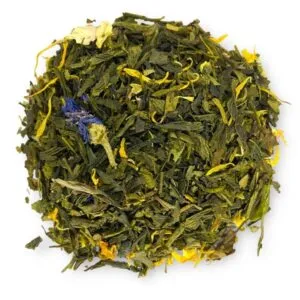 Detailaufnahme von Morgenschein Grüntee von AY Natural