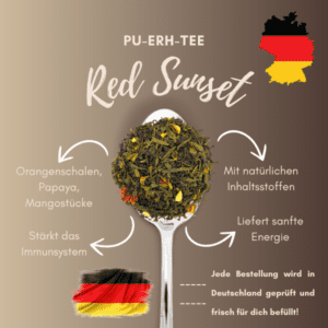 Red Sunset: Pu-Erh mit Grünem und Schwarzem Tee – Bild 5