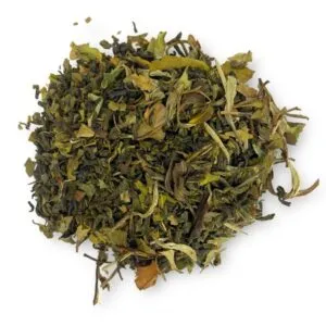 Loser Weißtee "Vanille" von AY Natural in detaillierter Ansicht von oben